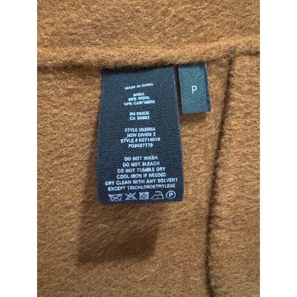 Theory Sileena New Divide 2 Luxe Wool & Cashmere Coat sz P color cooper $595 NEW - Picture 4 of 9